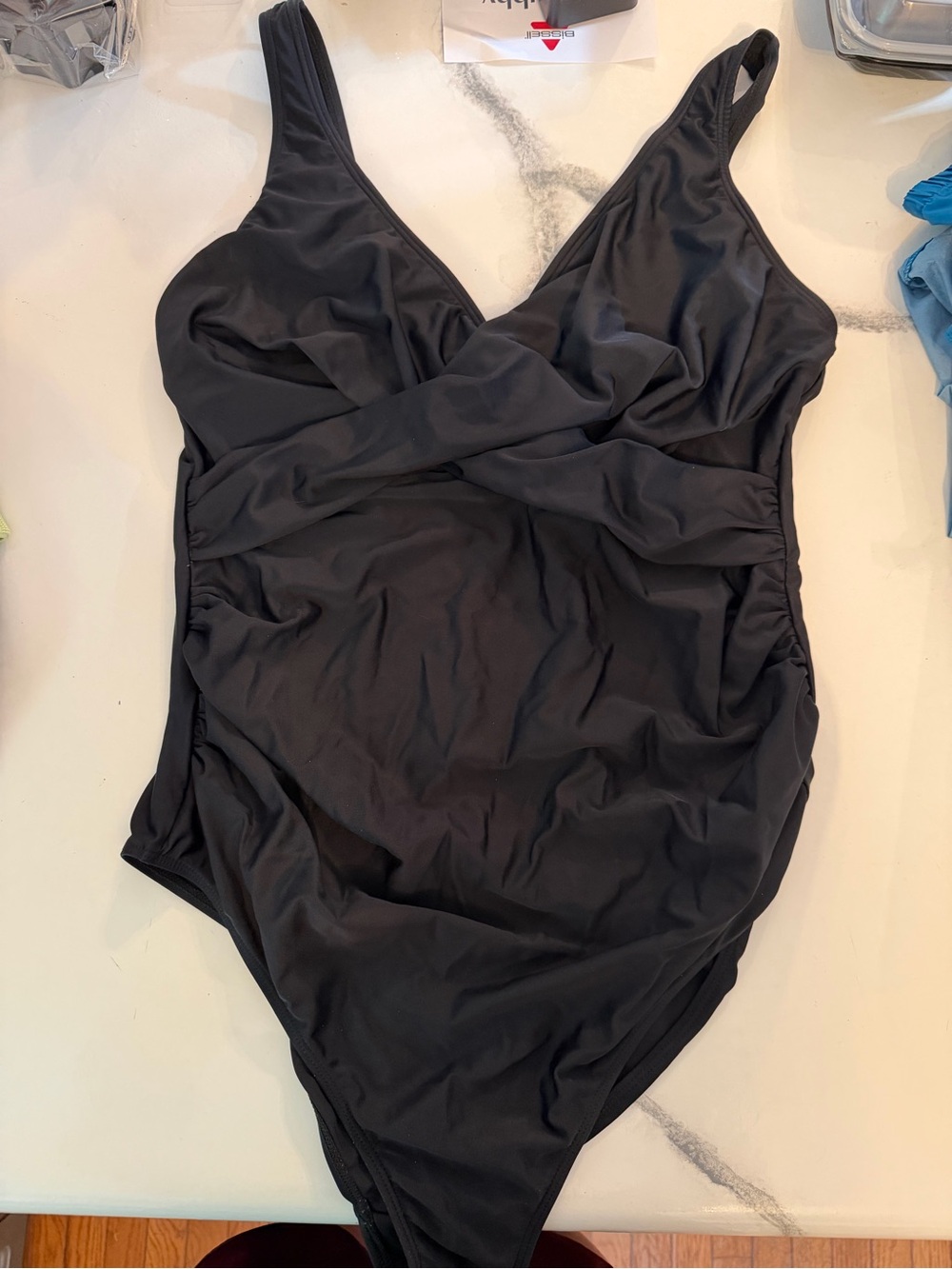 Maternity Classic Black One-Piece Swimsuit